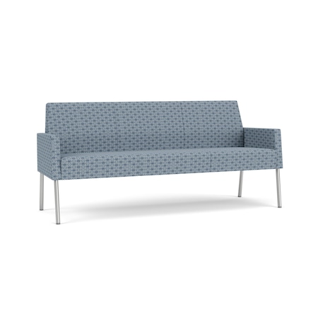Lesro Mystic Lounge Reception Sofa, Silver, RS Rain Song Upholstery ML1601